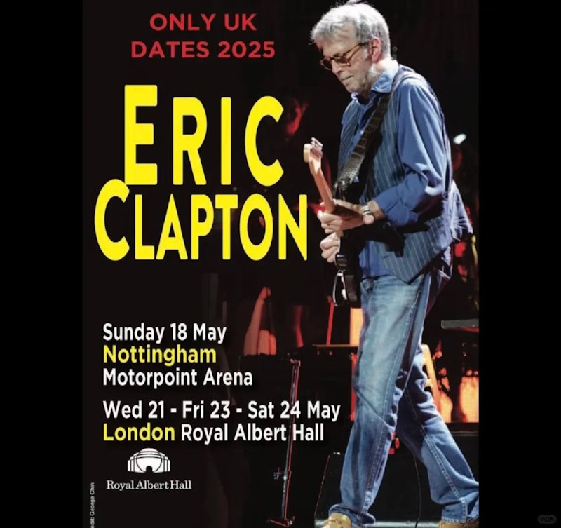 吉他之神Eric Clapton·2025英国巡演