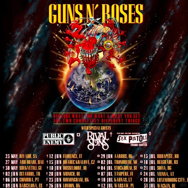枪花乐队Guns N’ Roses·2025英国巡演
